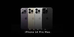 Apple iPhone 14 Pro Max in Official Colors 3D model