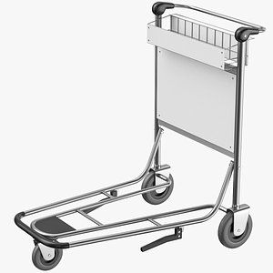 3D Airport Trolley 02