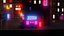 Edifici al neon cyberpunk