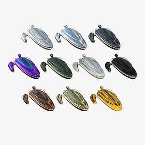 3D 10 Alien Spaceship UFO H Collection - Sci Fi Spacecraft Design