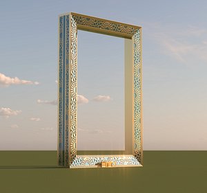 Dubai Frame Zabeel Park Ultra Realistic Detailed 3D
