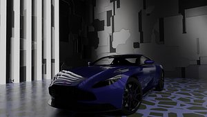 3D 3d car scene