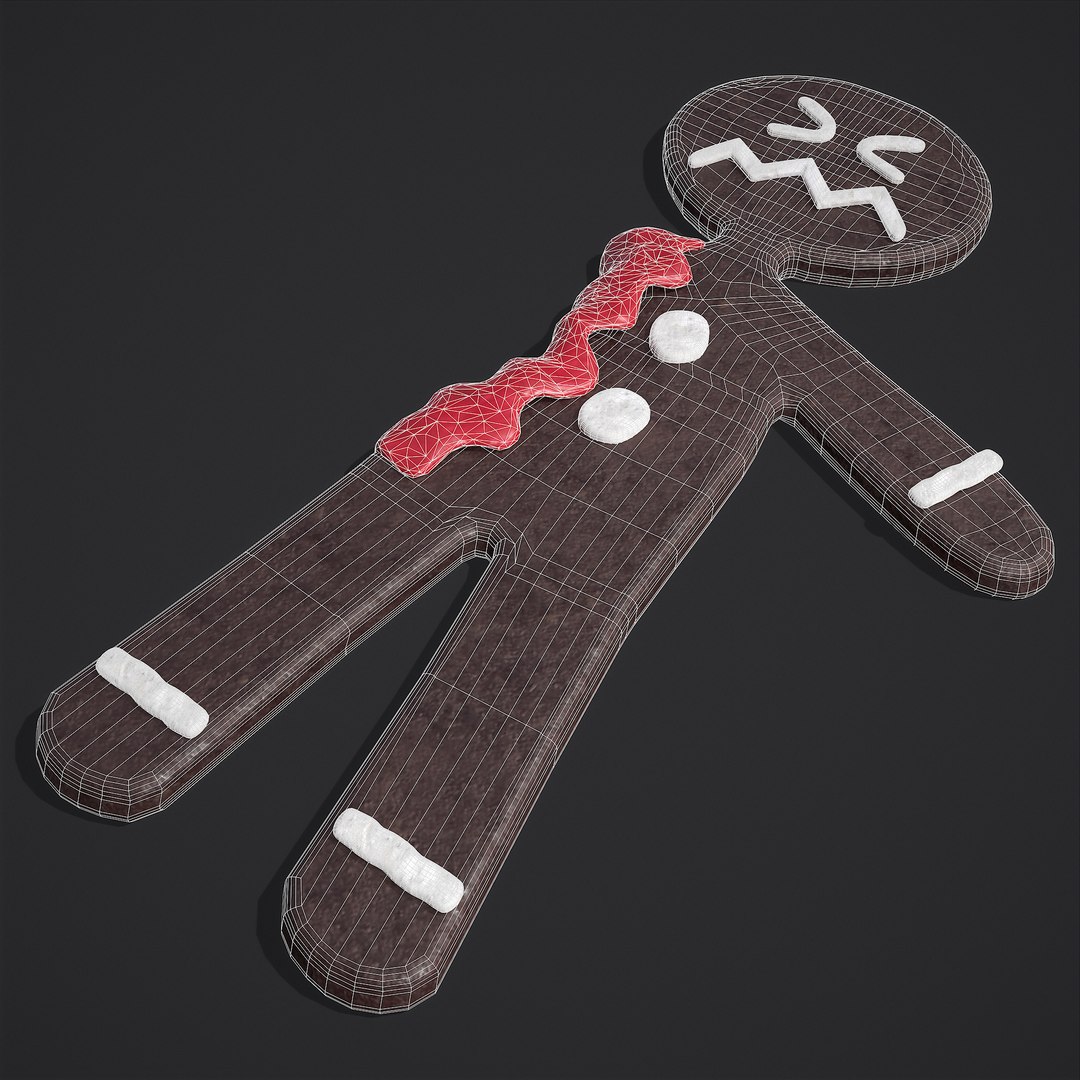 Half Eaten Cookie Men 3D Model - TurboSquid 1908829