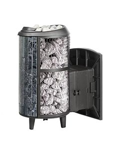 Sauna Stove Atmosphere L grid lamellas pyroxenite model