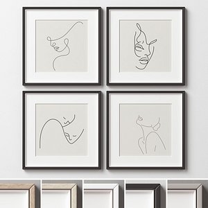 3D Picture Frames Set-357 model