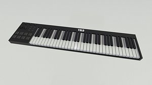3D model midi keyboard