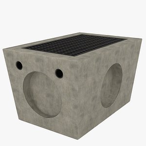 Concrete Drain Inlet 3D model