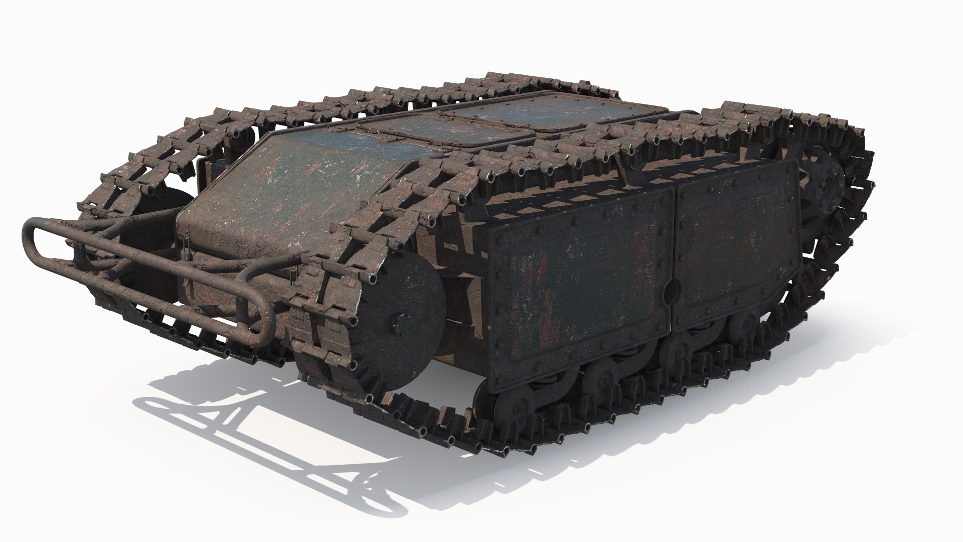 Rusted Tracked Demolition Robot Abandoned 3D Model - TurboSquid 2481918
