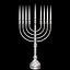silver menorah 3ds