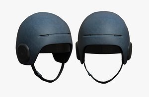 3D safety helmet character sci fi