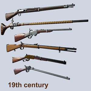 3d max rifles 19th century