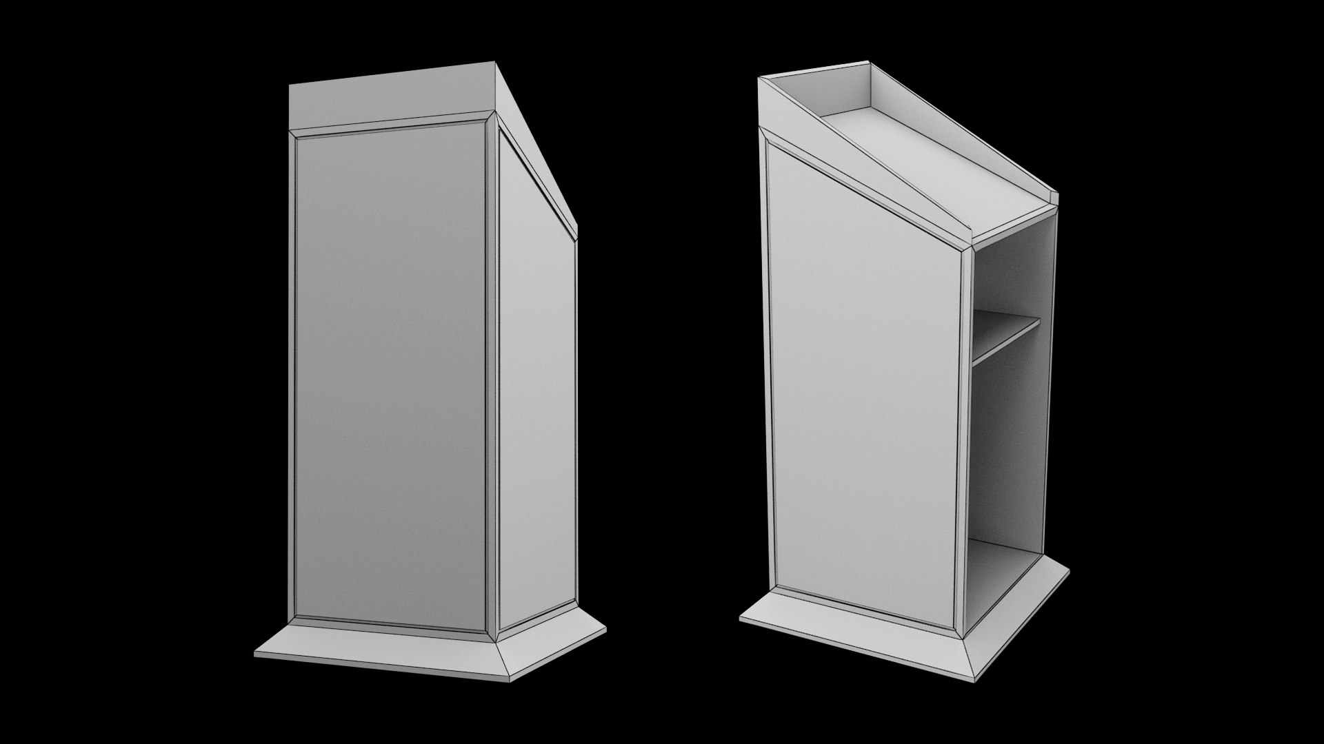 3d Model Podium Turbosquid 1771298 