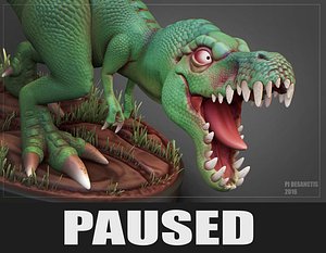 Cartoon T-Rex collectible