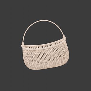 Realistic 3D Wooden Basket Blender