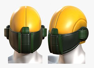 gas mask helmet 3D model