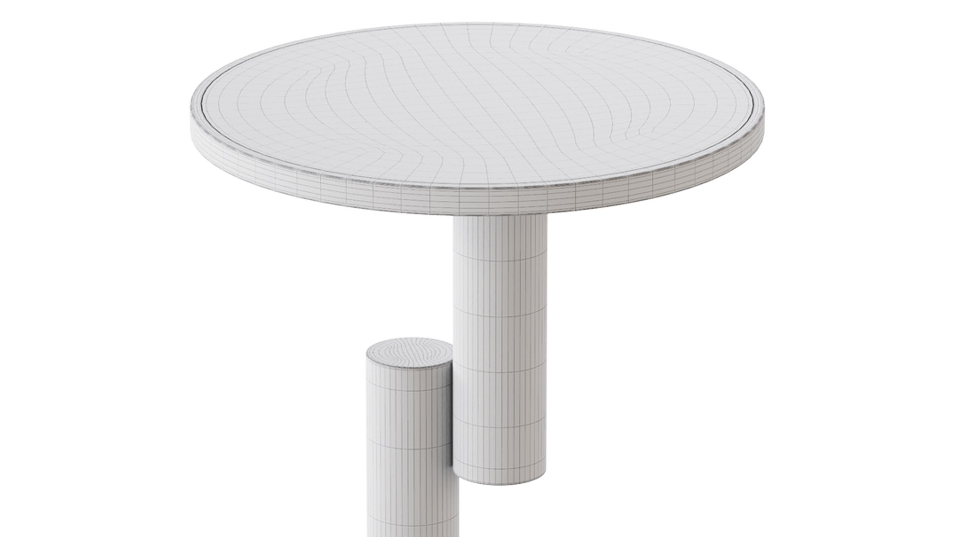3D Model Simple Round Side Table - TurboSquid 2231761