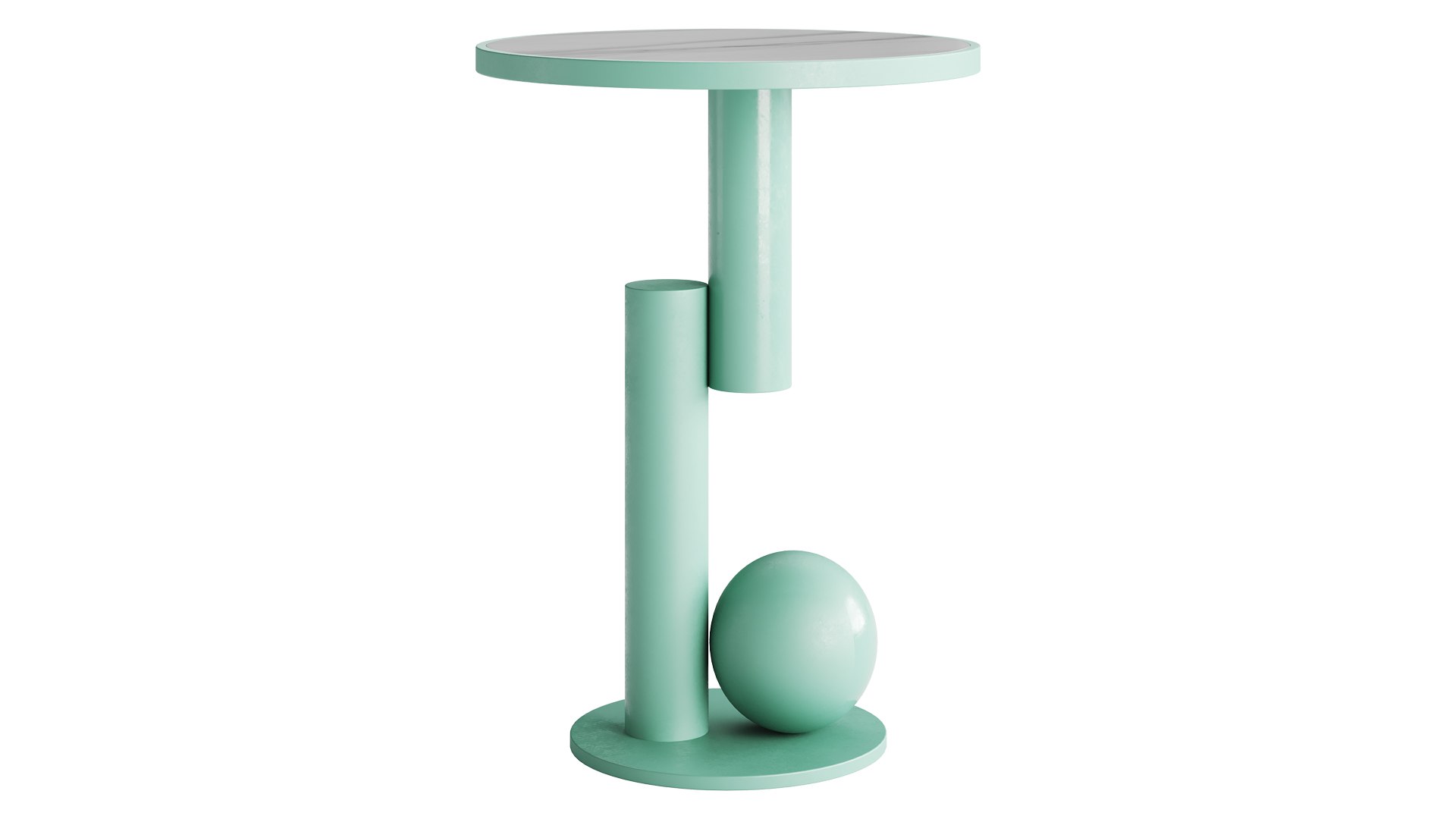 3D Model Simple Round Side Table - TurboSquid 2231761