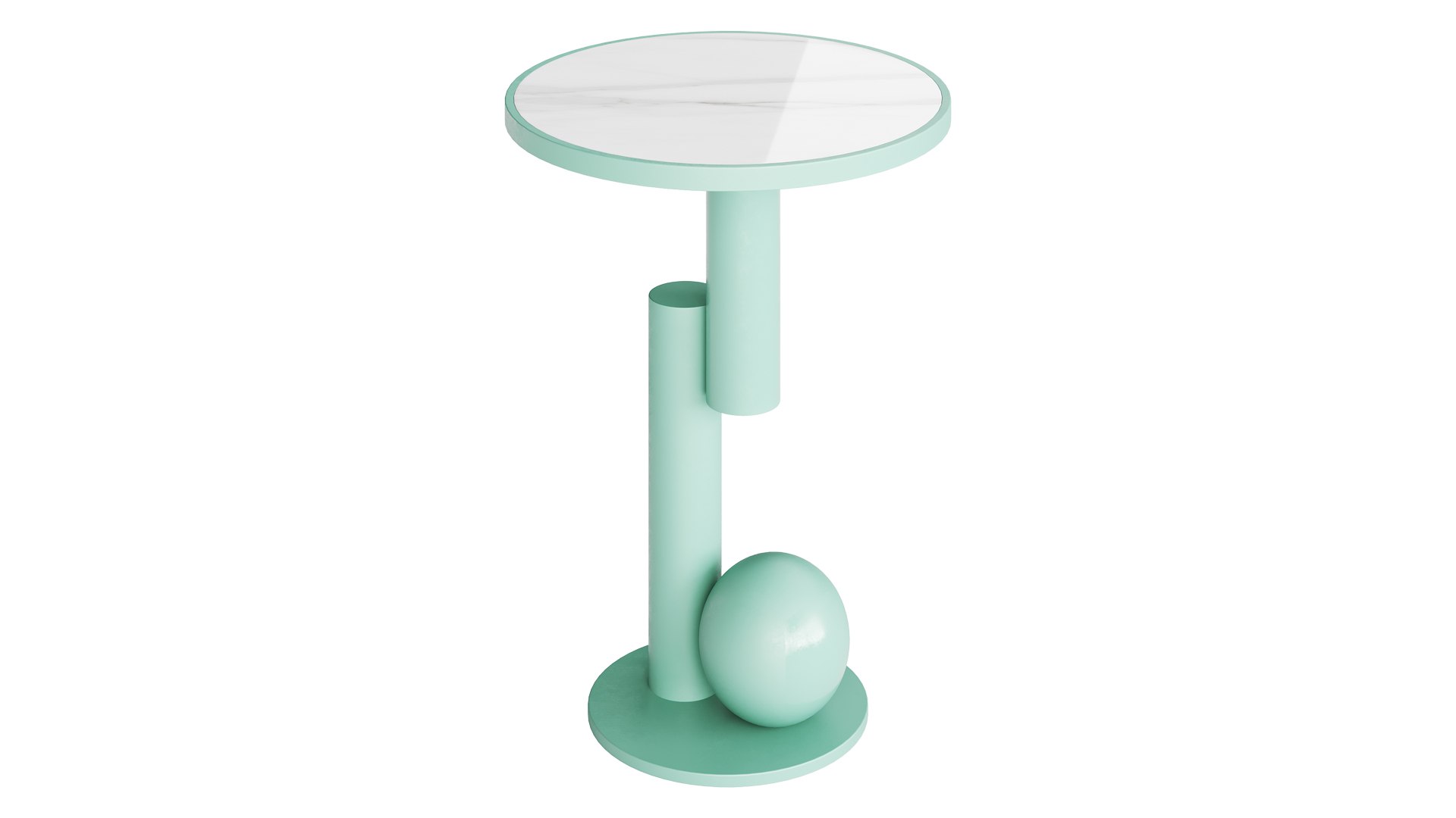 3D Model Simple Round Side Table - TurboSquid 2231761