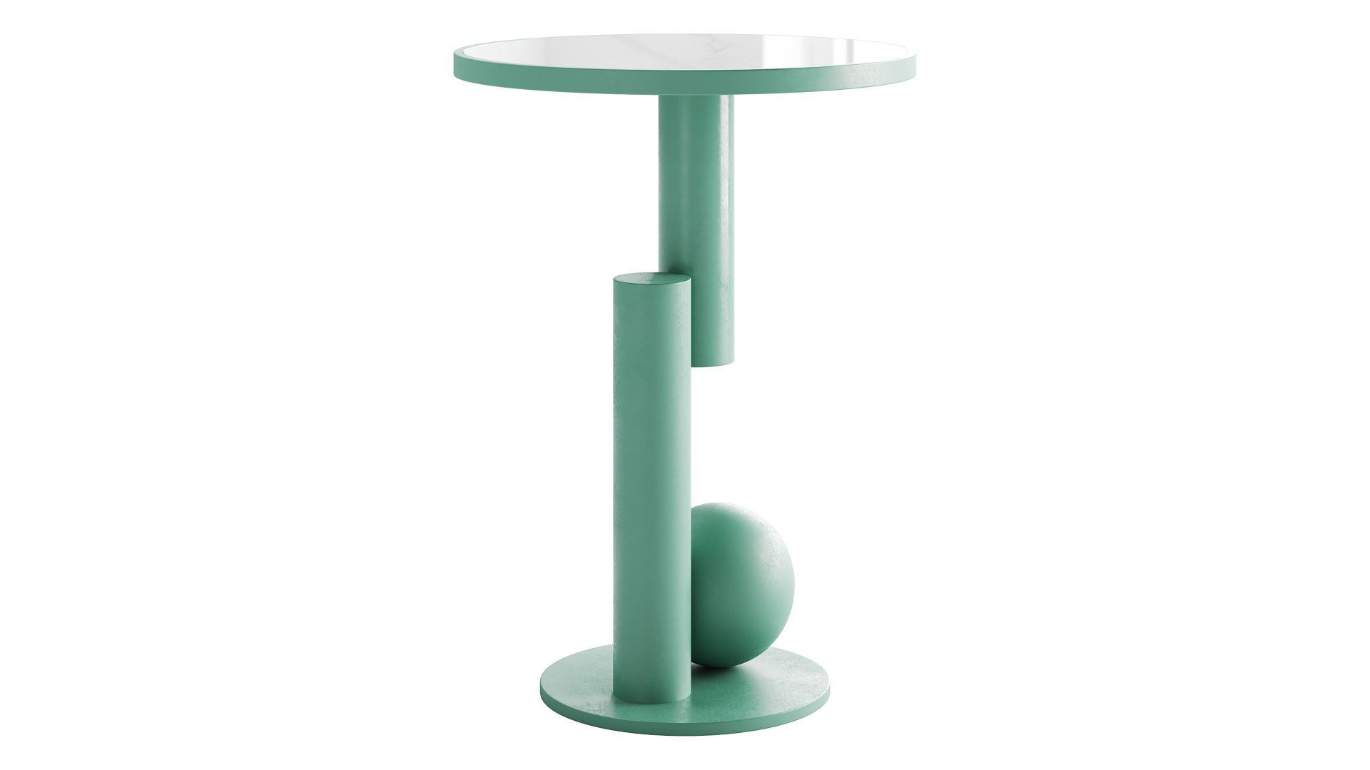 3D Model Simple Round Side Table - TurboSquid 2231761