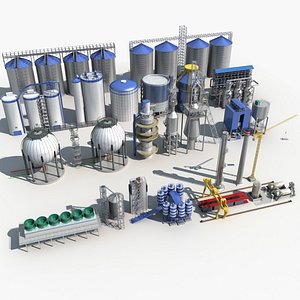 Industrial Equipment - Oil Storage Tanks 1 3D model