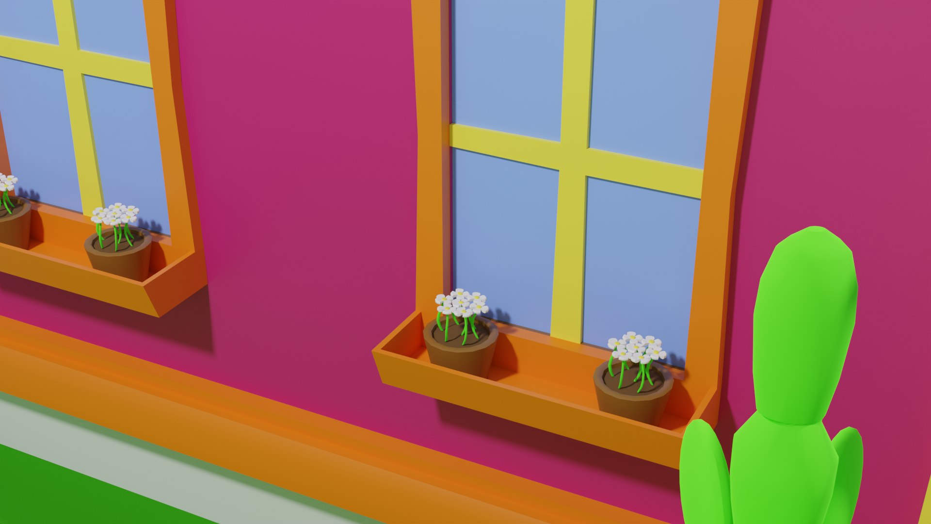 Low Poly House Pink 3D Model - TurboSquid 2010816