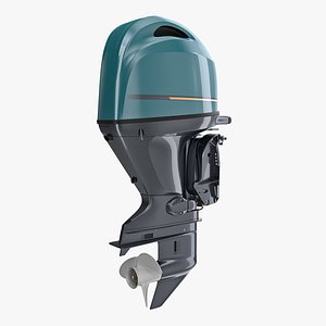 Portable Outboard Boat Motor Generic 3D Model