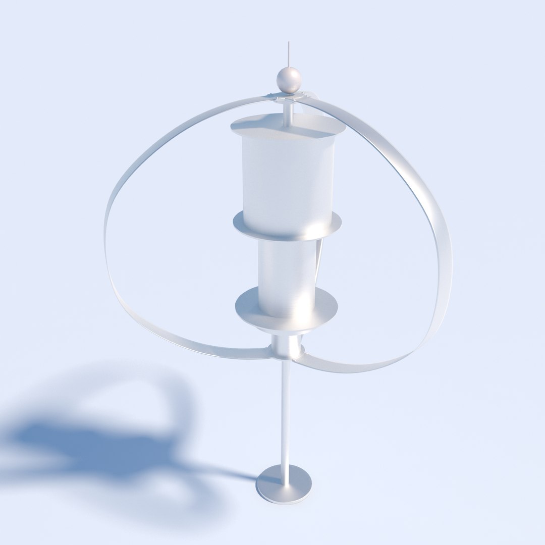 Portable Vertical Axis Wind Turbine 3D - TurboSquid 1408494