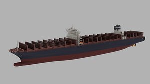 Largest Container Ship No Container 3D model