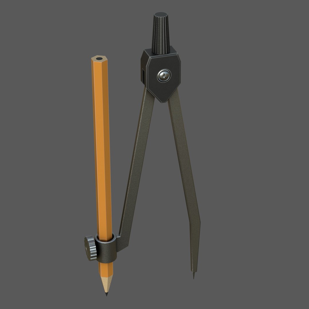 3D Compass Drawing Tool Model TurboSquid 2151231