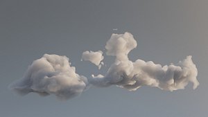Cloud Polygon Blender 15 3D model