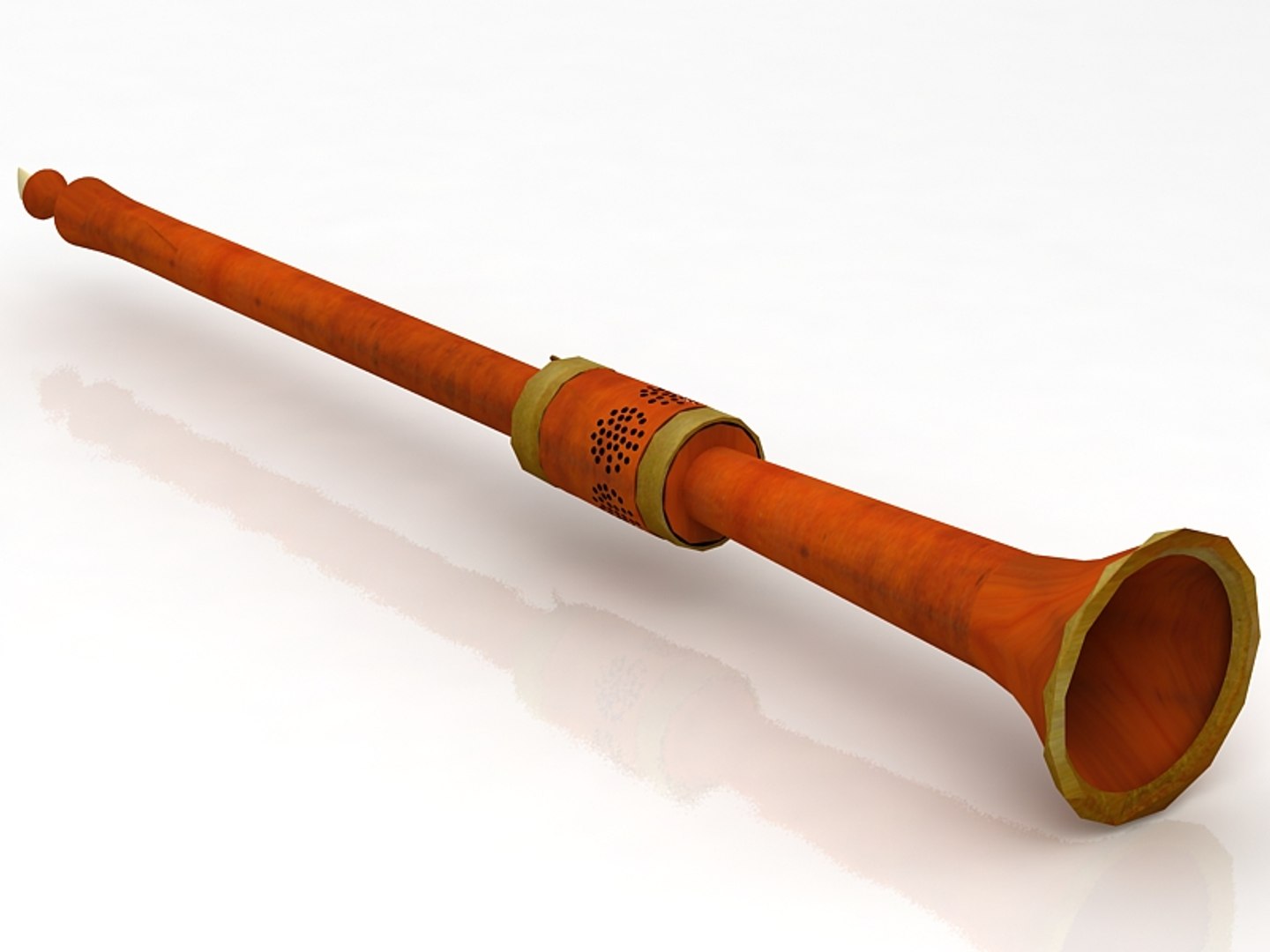 3D Medieval Music Instrument Alto Shawm model TurboSquid 1787925