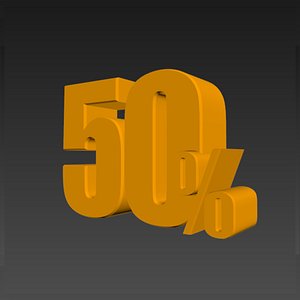 50 percent 3D model