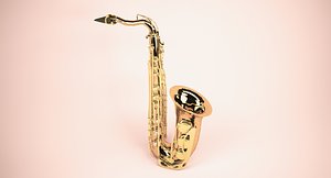 saxophone instruments 3D model