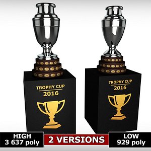 3d copa america cup trophy model
