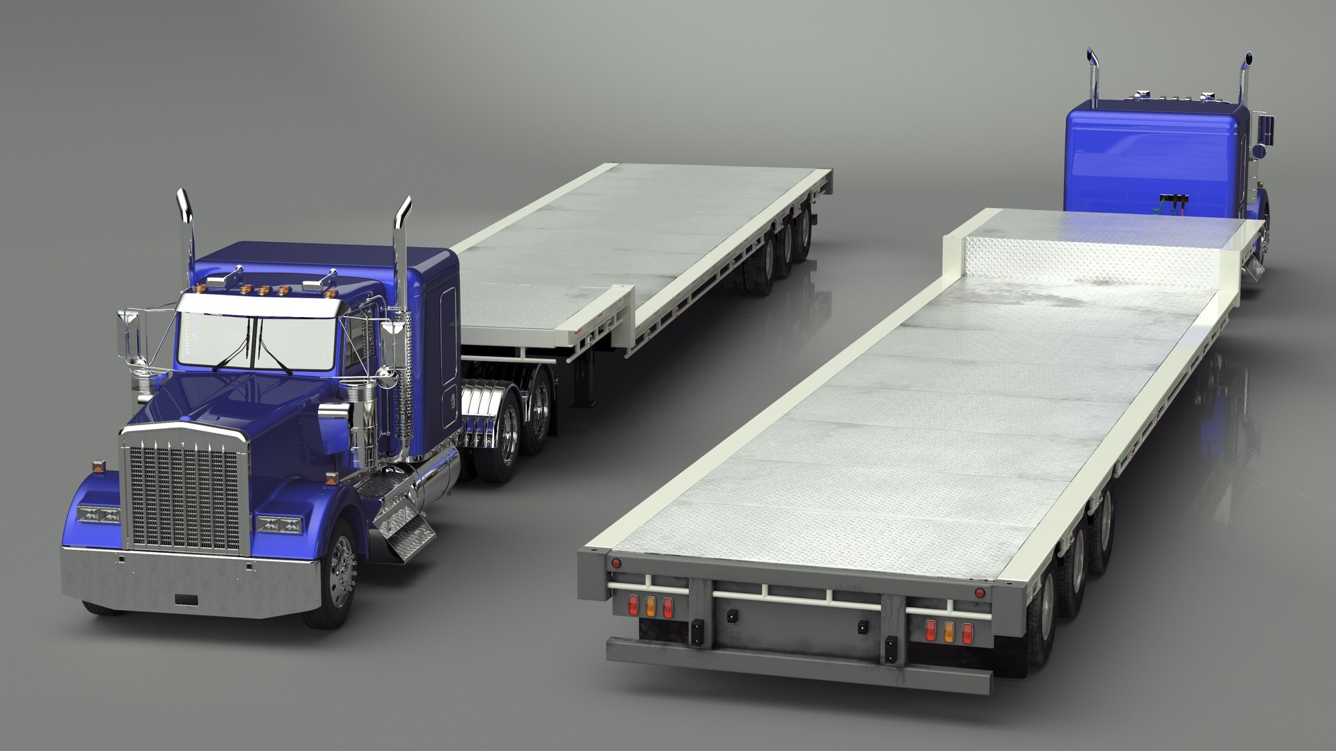Semi Truck with Flatbed Trailer 3D model https://p.turbosquid.com/ts-thumb/Pe/SJb6t2/1D/semitruckwithflatbedtrailervray3dmodel023/jpg/1713289495/1920x1080/fit_q87/1df858a23b5abc889a7826f2391acb8cece5afc7/semitruckwithflatbedtrailervray3dmodel023.jpg