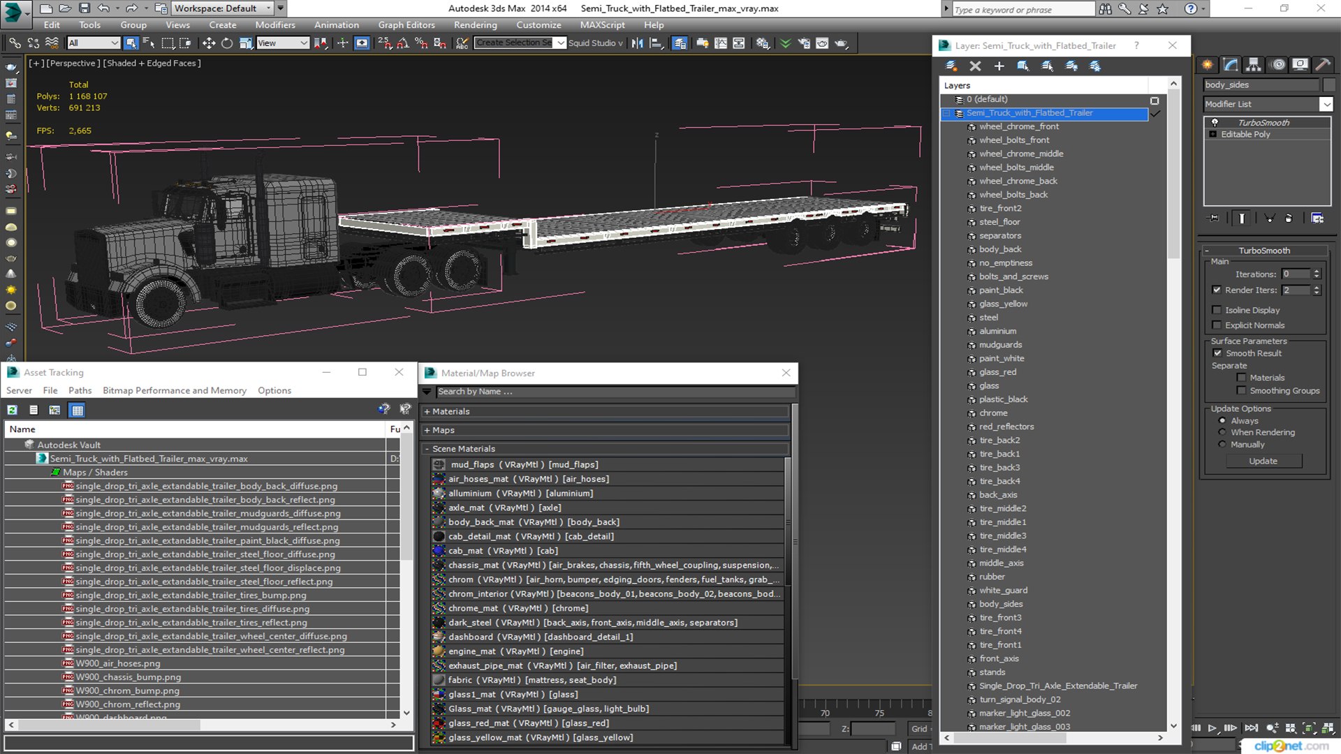 Semi Truck with Flatbed Trailer 3D model https://p.turbosquid.com/ts-thumb/Pe/SJb6t2/Ps/semitruckwithflatbedtrailervray3dmodel045/jpg/1713289618/1920x1080/fit_q87/6368bad825a6d977e9ff18a372d970ae2617e96c/semitruckwithflatbedtrailervray3dmodel045.jpg