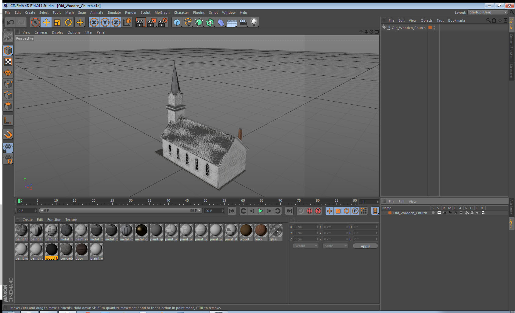 3D old wooden church - TurboSquid 1424471