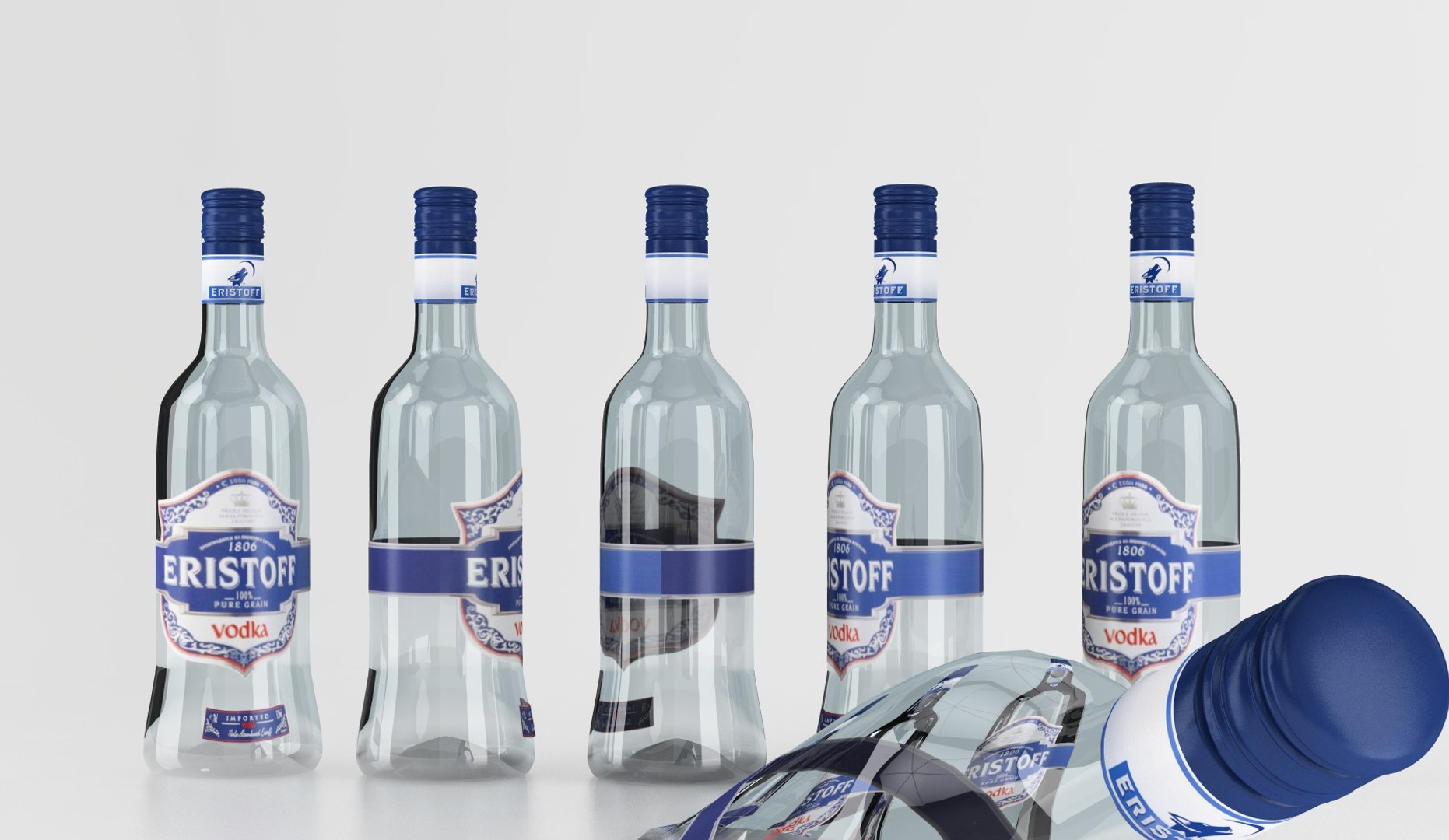 3d Model Bottle Alcohol