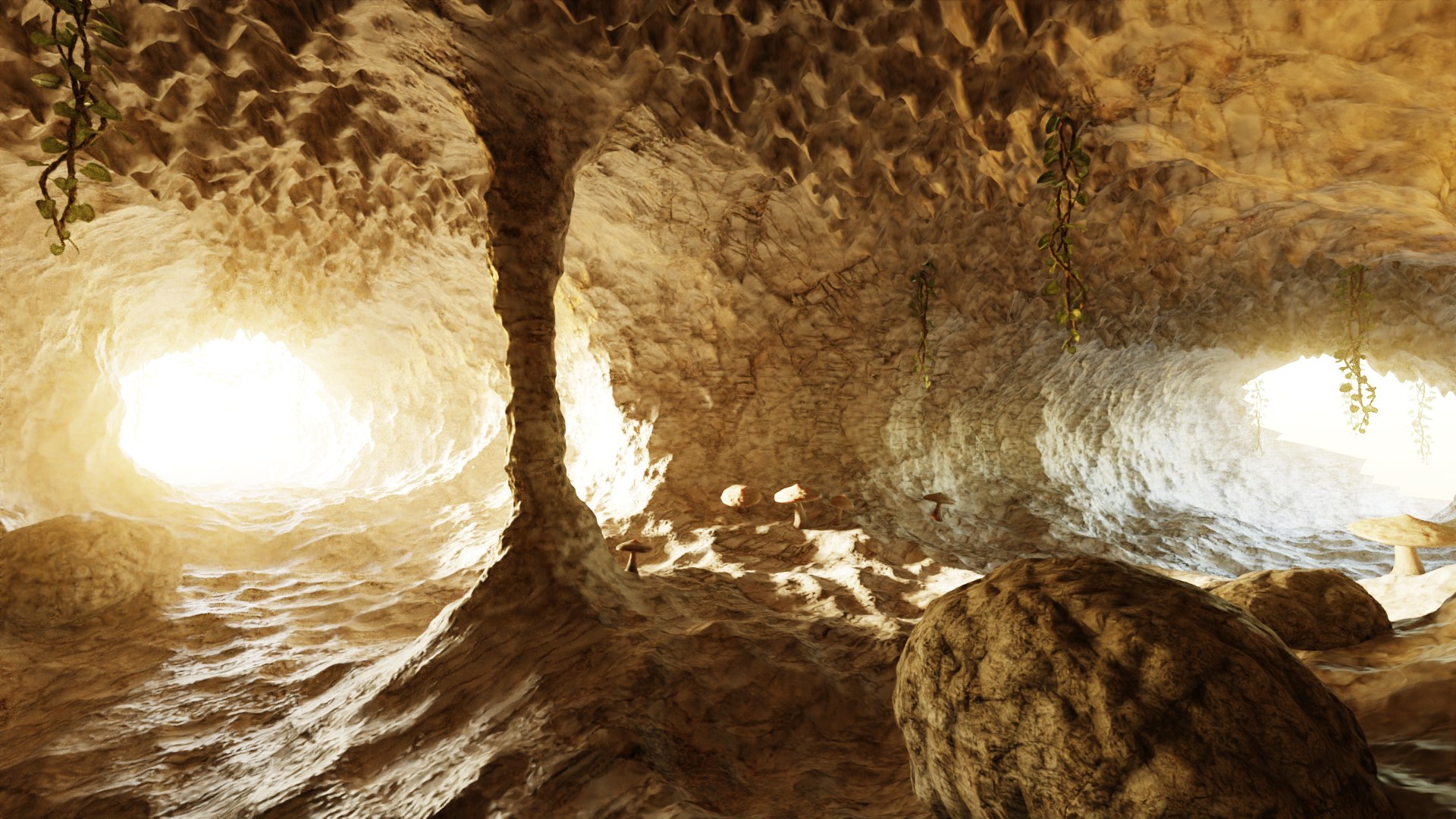 Cave Rocks 3D Model - TurboSquid 1700123