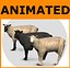 ready sheep set animations 3d fbx