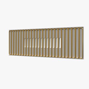 Modern Decorative Vent Cover 3D Model for Interior Visualization272 model