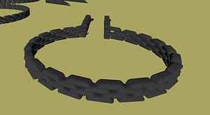 sandbag bag sand 3d 3ds
