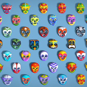 50 Kids Evil Mask Mega Pack - All In One - Cartoon Mask - Stylized Ranger Masks