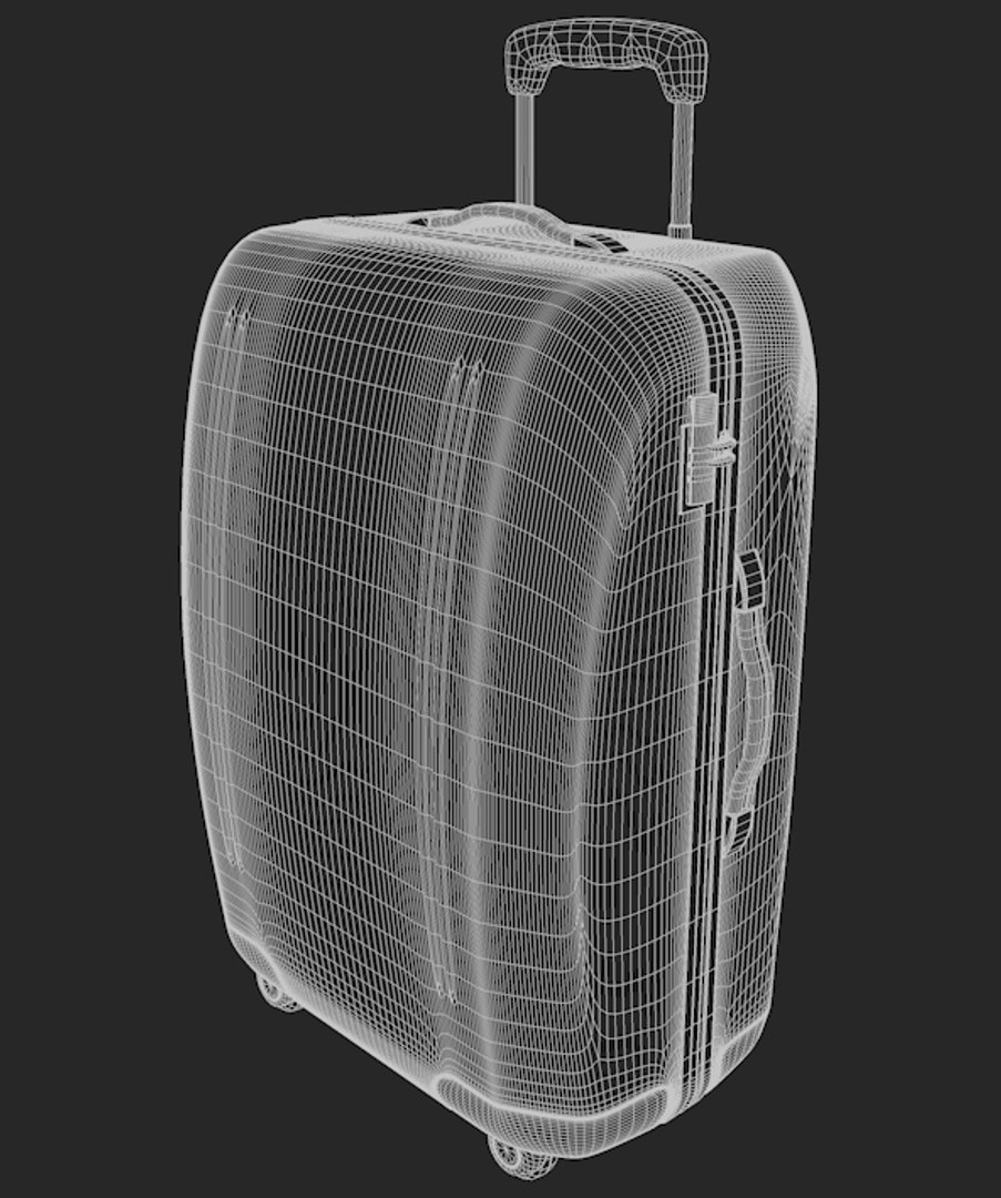3d travel bag case model
