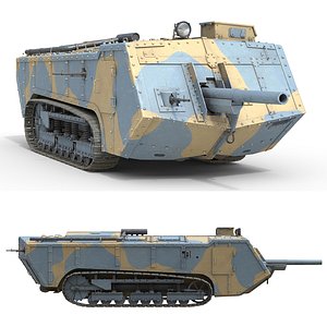 Saint Chamond Heavy Tank model