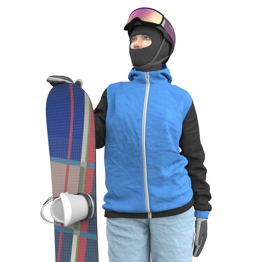 3D Model Snowboard Girls - TurboSquid 1530474