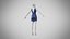 Kleid 34 Mitternachtsblauer Samt mit Design