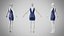 Kleid 34 Mitternachtsblauer Samt mit Design
