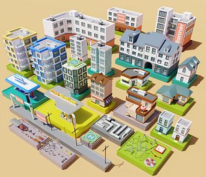 City ellements 3D model