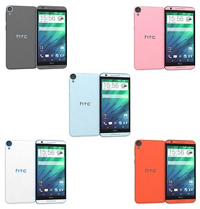3d htc desire 820 colors model